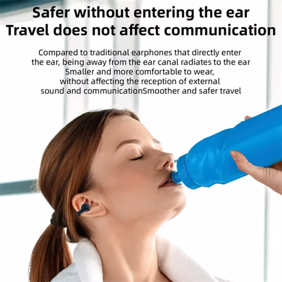 Растягивающиеся наушники Bluetooth-вкладыши, зарядка по типу